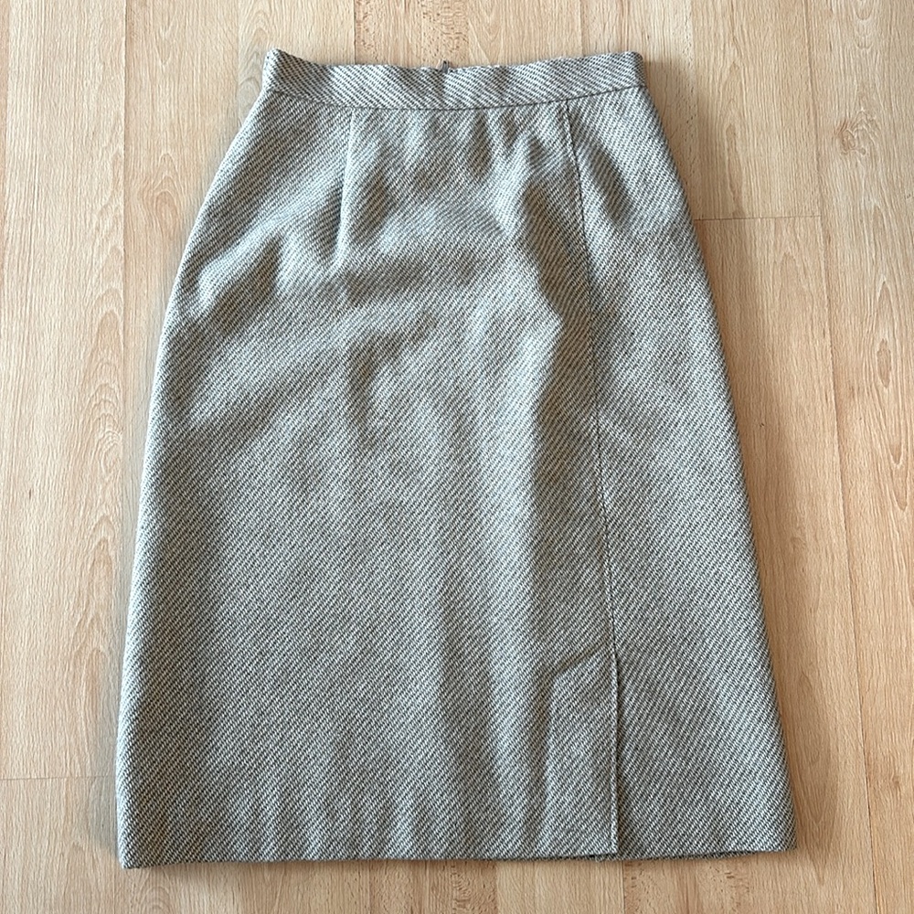 Vintage Glensport II beige pencil skirt small